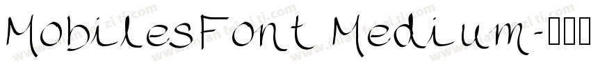 MobilesFont Medium字体转换